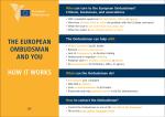 The European Ombudsman and you - How it works